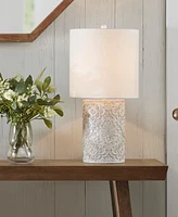 Ink + Ivy Ashbourne Embossed Floral Resin Table Lamp