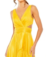 Women's Ieena Cut Out High Low Ruffle Gown