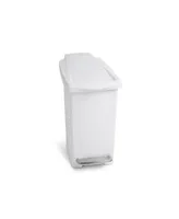 simplehuman 10 Litre Plastic Slim Step Can