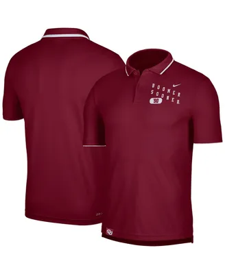 Men's Nike Crimson Oklahoma Sooners Wordmark Performance Polo Shirt
