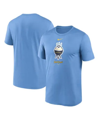 Men's Nike Light Blue Milwaukee Brewers City Connect Logo T-shirt