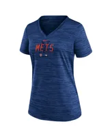 Women's Nike Royal New York Mets Authentic Collection Velocity Practice Performance V-Neck T-shirt