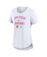 Women's Nike Gray San Diego Padres City Connect Tri-Blend T-shirt