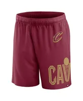 Men's Fanatics Wine Cleveland Cavaliers Free Throw Mesh Shorts