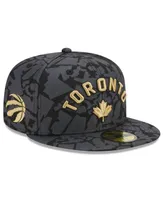 Men's New Era Gray Toronto Raptors 2022/23 City Edition Official 59FIFTY Fitted Hat