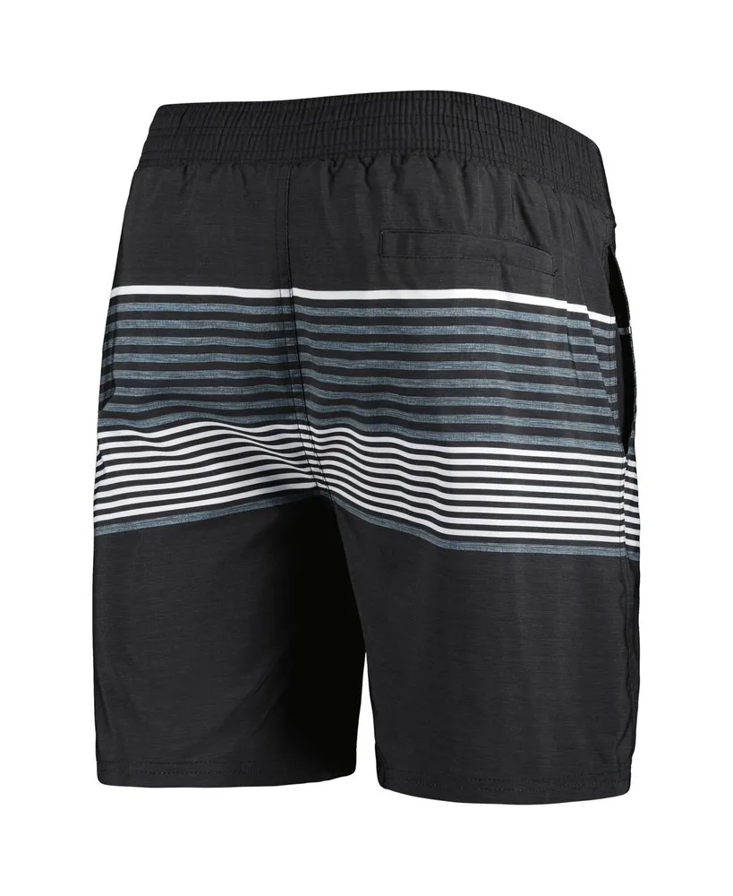 Men's G-iii Sports by Carl Banks Black Pittsburgh Steelers Coastline Volley Swim Shorts