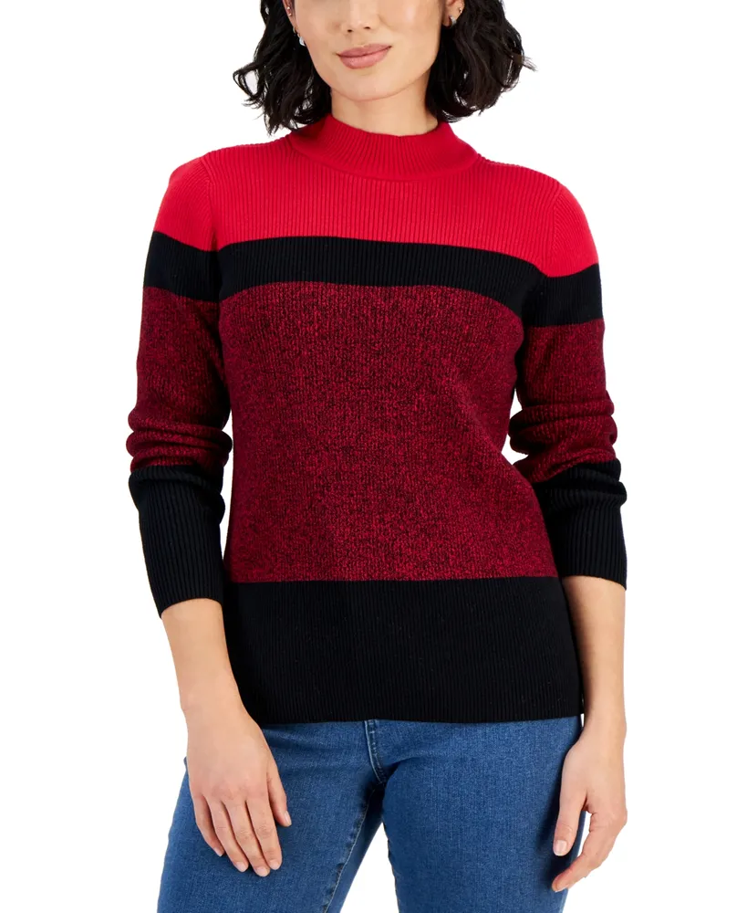 Karen Scott Cotton Turtleneck Sweater, Created for Macy's - Macy's