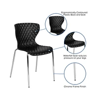 Contemporary Design Accent Dining Plastic Stack Chair