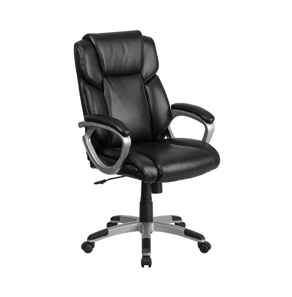 Emma+Oliver Mid-Back Executive Swivel Office Chair With Padded Arms