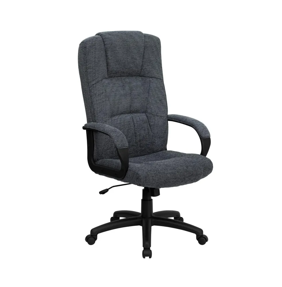 Emma+Oliver High Back Fabric Executive Swivel Office Chair With Arms