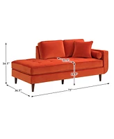 White Label Abigail 36.5" Chaise