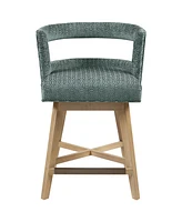 Madison Park Glenwood 25" Fabric Swivel Counter Stool