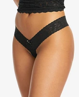 Hanky Panky After Midnight Solid Open Panel Thong 481001