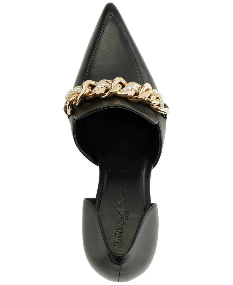 Karl Lagerfeld Paris Women's Shivani Pointed-Toe Embellished Pumps