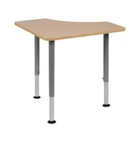 Emma+Oliver Triangular Collaborative Adjustable Student Desk - Home And Classroom