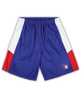 Men's Fanatics Royal Philadelphia 76ers Big and Tall Champion Rush Practice Shorts