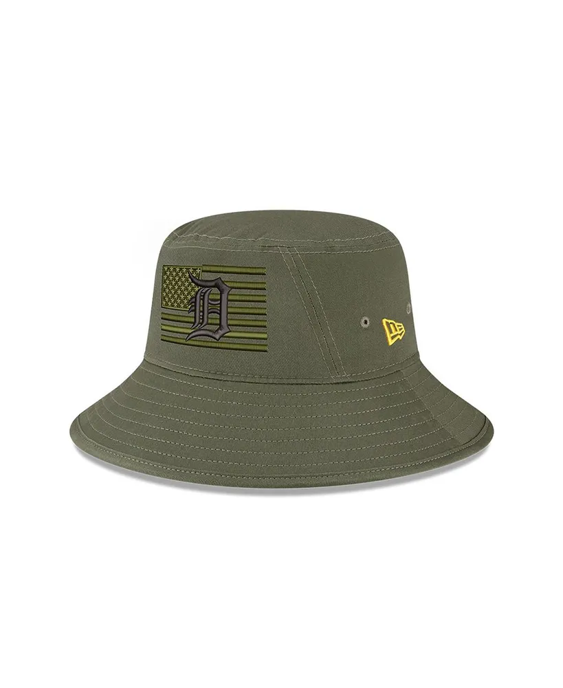 Men's New Era Green Detroit Tigers 2023 Armed Forces Day Bucket Hat