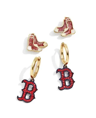 Women's Baublebar Boston Red Sox 2-Pack Earrings Set