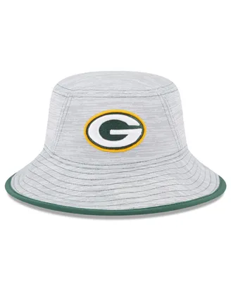 Men's New Era Gray Green Bay Packers Game Bucket Hat