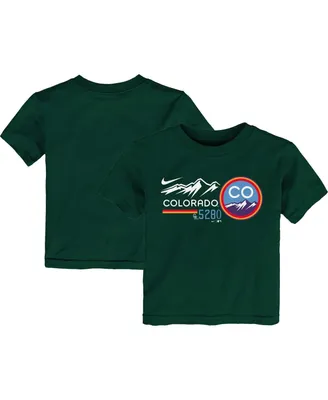 Toddler Boys and Girls Nike Hunter Green Colorado Rockies City Connect Graphic T-shirt