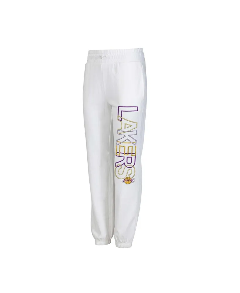 Women's Concepts Sport White Los Angeles Lakers Sunray Pants