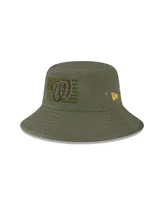 Men's New Era Green Washington Nationals 2023 Armed Forces Day Bucket Hat