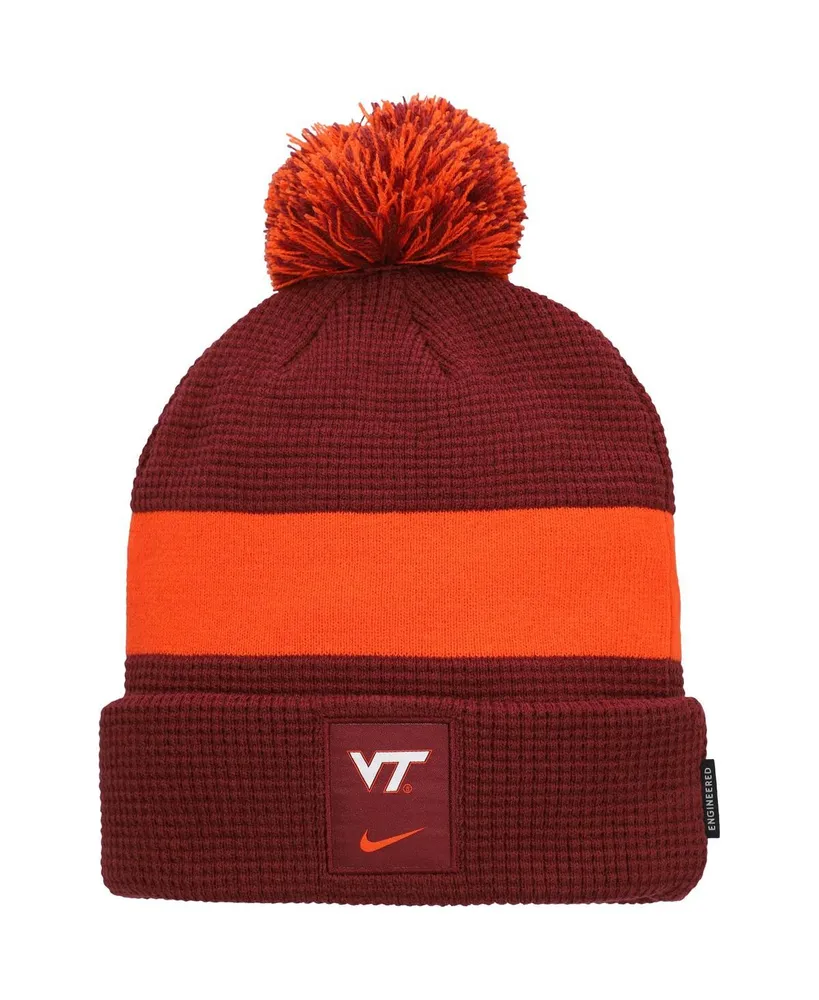 Men's Nike Maroon Virginia Tech Hokies Sideline Team Cuffed Knit Hat with Pom