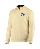 Men's Colosseum Gold Notre Dame Fighting Irish Tortugas Logo Quarter-Zip Jacket