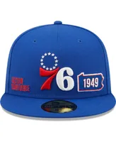 Men's New Era Royal Philadelphia 76ers Fall 22 Identity 59FIFTY Fitted Hat