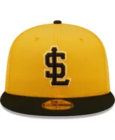 Men's New Era Gold Salt Lake Bees Authentic Collection 59FIFTY Fitted Hat