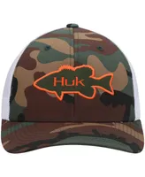 Men's Huk Camo Bass Trucker Snapback Hat