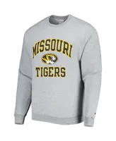 Men's Champion Heather Gray Missouri Tigers High Motor Pullover Sweatshirt