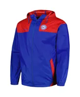 Men's Columbia Royal Philadelphia 76ers Big and Tall Flash Forward Challenger Omni-Shade Full-Zip Hoodie