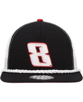 Men's New Era Black Kyle Busch Golfer Trucker 9FIFTY Snapback Hat