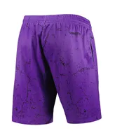 Men's Mitchell & Ness Vince Carter Purple Toronto Raptors Hardwood Classics Player Burst Shorts