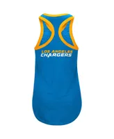 Women's G-iii 4Her by Carl Banks Navy Los Angeles Chargers Tater Tank Top