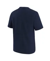Big Boys and Girls Nike Navy Boston Red Sox Rewind Retro Tri-Blend T-shirt