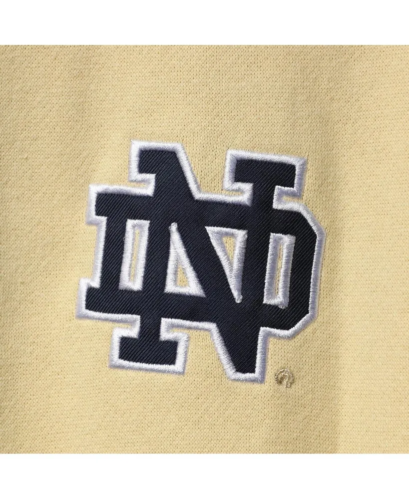 Men's Colosseum Gold Notre Dame Fighting Irish Tortugas Logo Quarter-Zip Jacket