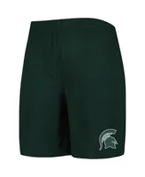 Men's Concepts Sport Green, White Michigan State Spartans Downfield T-shirt and Shorts Set