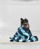 Juicy Couture Microfiber Pet Towel, Heart Paw Stripes