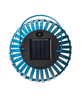 Glitzhome 9.75" H Metal Woven Solar Powered Outdoor Hanging Lantern