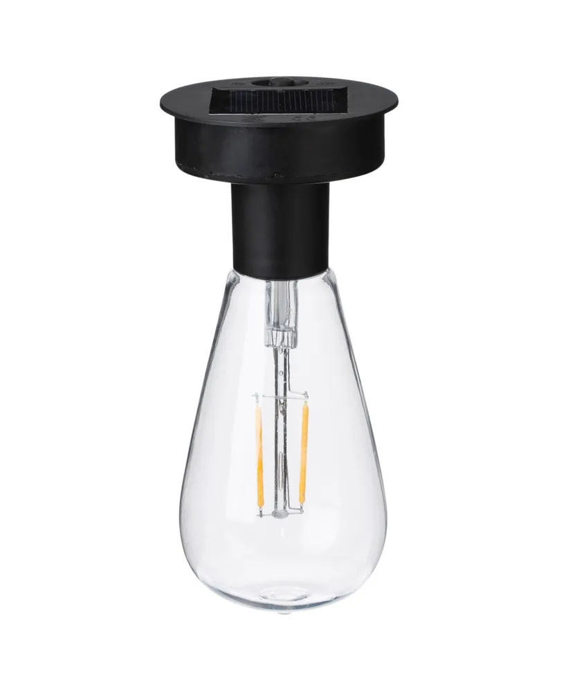 Glitzhome 9.75" H Metal Woven Solar Powered Outdoor Hanging Lantern
