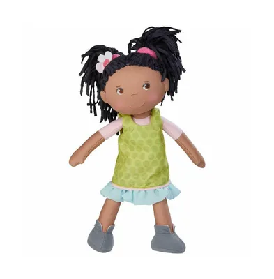 Haba Cari 12" Soft Doll with Black and Embroidered Face
