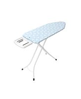 Ironing Board C, 49" x 18", 124 45 Centimeter - Solid Steam Iron Rest, 1" 25 Millimeter White Frame