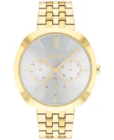 Calvin Klein Women's Multifunction Gold-Tone Stainless Steel Bracelet Watch 38mm