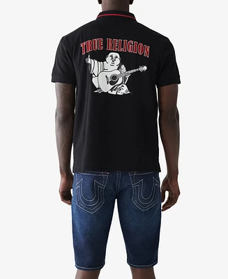 True Religion Men's Regular Fit Short Sleeve JV7 Polo Shirt