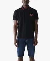 True Religion Men's Regular Fit Short Sleeve JV7 Polo Shirt