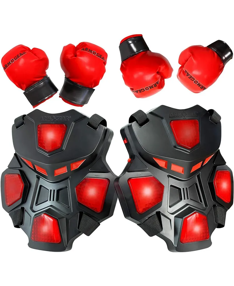 ArmoGear Electronic Boxing Toy for Kids | Interactive Boxing Game with 3 Play Modes, Includes 2 Pairs Boxing Gloves | Cool Toy for Teen Boys | Sports