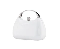 Nina Women's Metallic Minaudiere Metal Handle Handbag