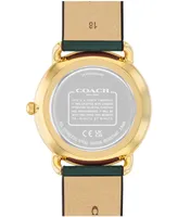 Coach Unisex Elliot Leather Strap Watch